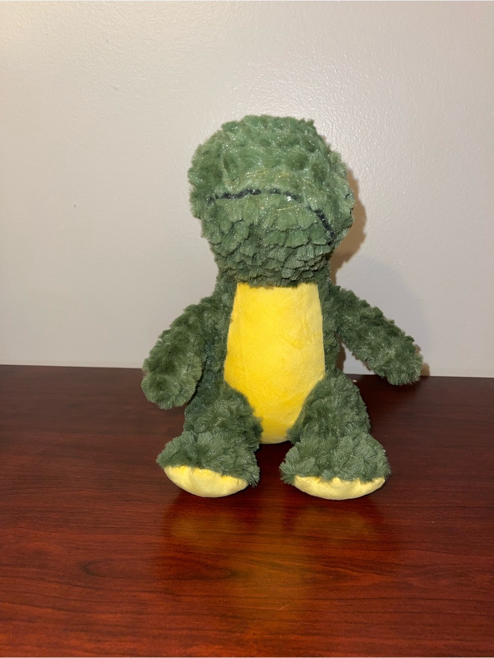 Dinosaur Designs Green and Yellow Plush Dinosaur Toy